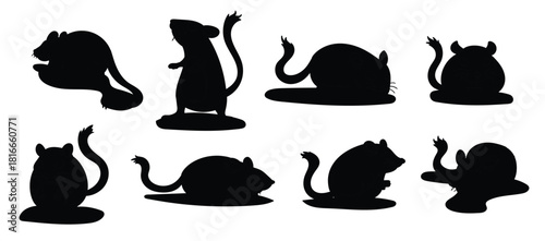 gerbil cartoon vecto