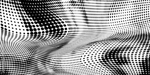 Dot gradation texture. Retro halftone gradient background.