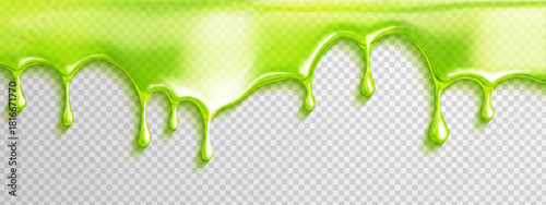 Slime toxic drip background with green halloween splash and snot liquid 3D. Paint splatter color with slime design and toxic drip elements for spooky realistic. Dirt seamless aesthetic for halloween