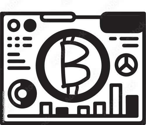 vector illustration of an old film projector