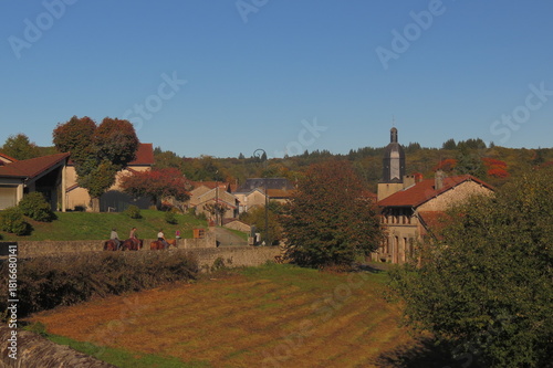 Village de Saint Sylvestre, Promenade équestre, Monts d’Ambazac, Limousin, Nouvelle Aquitaine