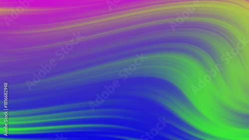 Wallpaper Mural Vibrant abstract background with swirling, liquid gradient colors of neon yellow, pink, purple, and blue. Smooth, colorful lines flow and pulse. Torontodigital.ca