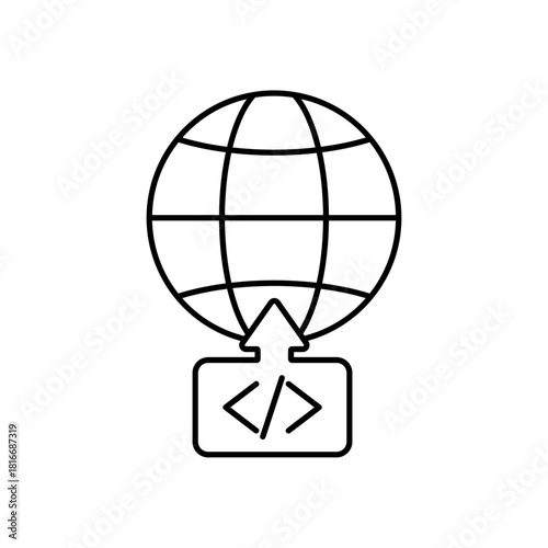 Icon a deployment, isolated against a clean background.