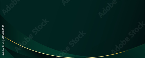 green abstract background design with elegant golden elements. EPS10, website