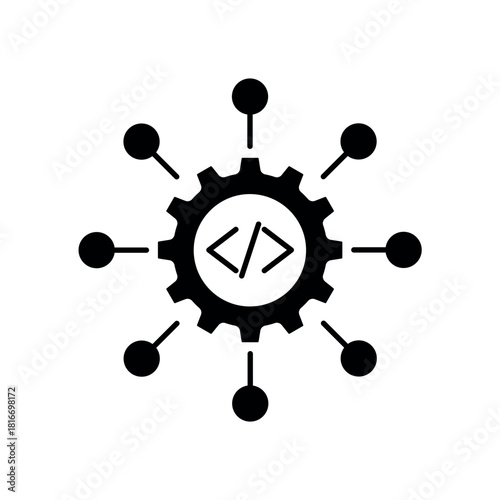 Icon a integration, isolated against a clean background.