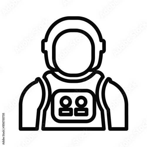 Astronaut suit icon