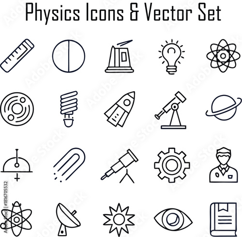 Business icons set in black vector style for office and web design