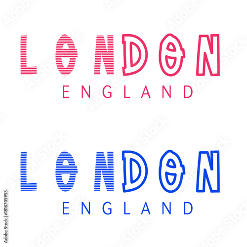 london england text vector illustration t shirt logo concepts 