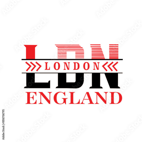 London england vector illustration tshirt logo concept design 