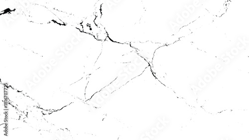 White marble cracked texture background for graphic design and overlay effect isolated on transparent background, Vector, illustration