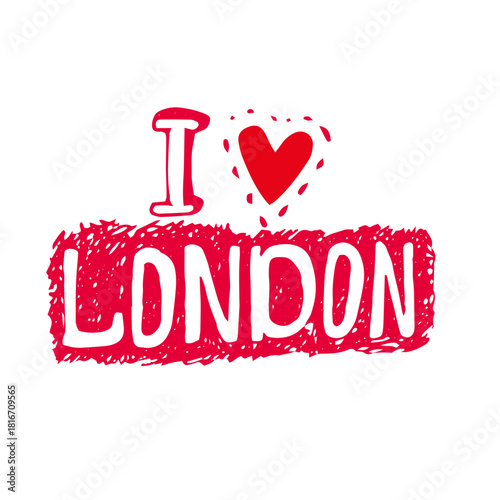 I love london vector illustration t shirt logo concepts design 