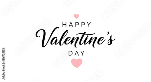 Happy Valentine's Day greeting with hearts, a celebration of love and affection