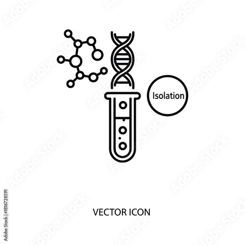 Line art icon of a handheld barcode scanner reading a product label with sample identification number isolated on