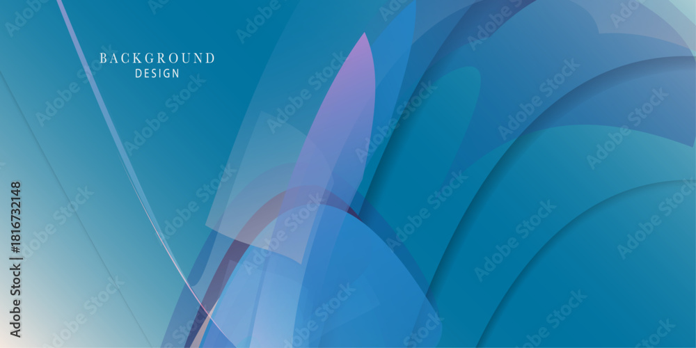 Fototapeta premium Pastel green color wave style business banner