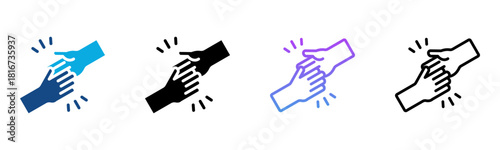 Help Icon Multiple Style Vector Illustration
