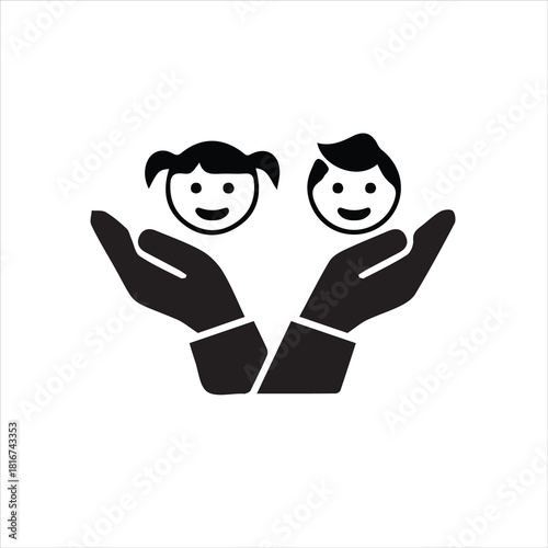 Child Protection and Care Symbol