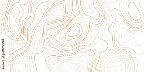 Black and white topographic map background. Topographic map lines. Monochrome topographic terrain lines with space for text.