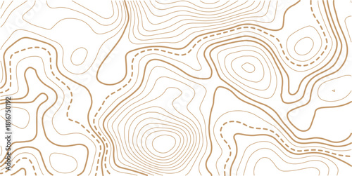 Topographic gold luxury map background. Geographic abstract pattern.Modern design with White background with topographic wavy pattern design.paper texture Imitation of a geographical map shades
