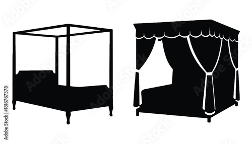 Shop four poster bed frames and canopy beds online for bedroom