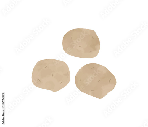 シンプルなじゃがいものイラスト