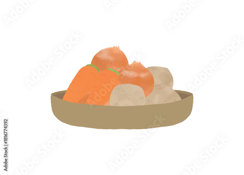 シンプルな野菜のイラスト