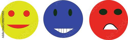 Expression emoji vector icon for apps and websites.