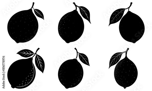 Vibrant lemon fruit illustration, perfect for summer designs, fresh food marketing, and healthy lifestyle promotions with a modern, clean, and refreshing feel