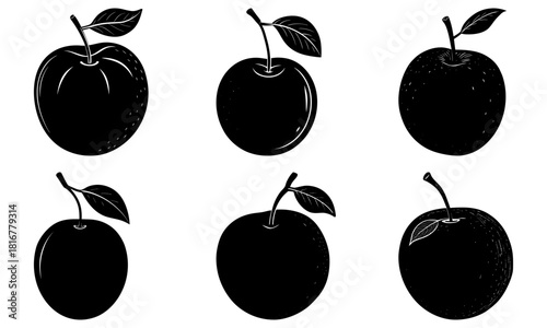 Delicious apple vector set for healthy living promotion, culinary design, and educational resources, perfect for crisp autumn themes and wholesome branding