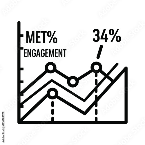 Line art icon of a printing press machine with paper roll and output stack, isolated on