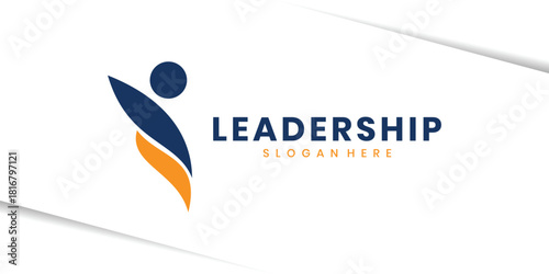 Leadership logo design, people logo concept