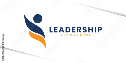 Leadership logo design, people logo concept