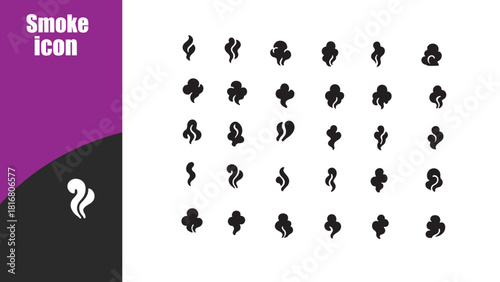 Smoke icon  set