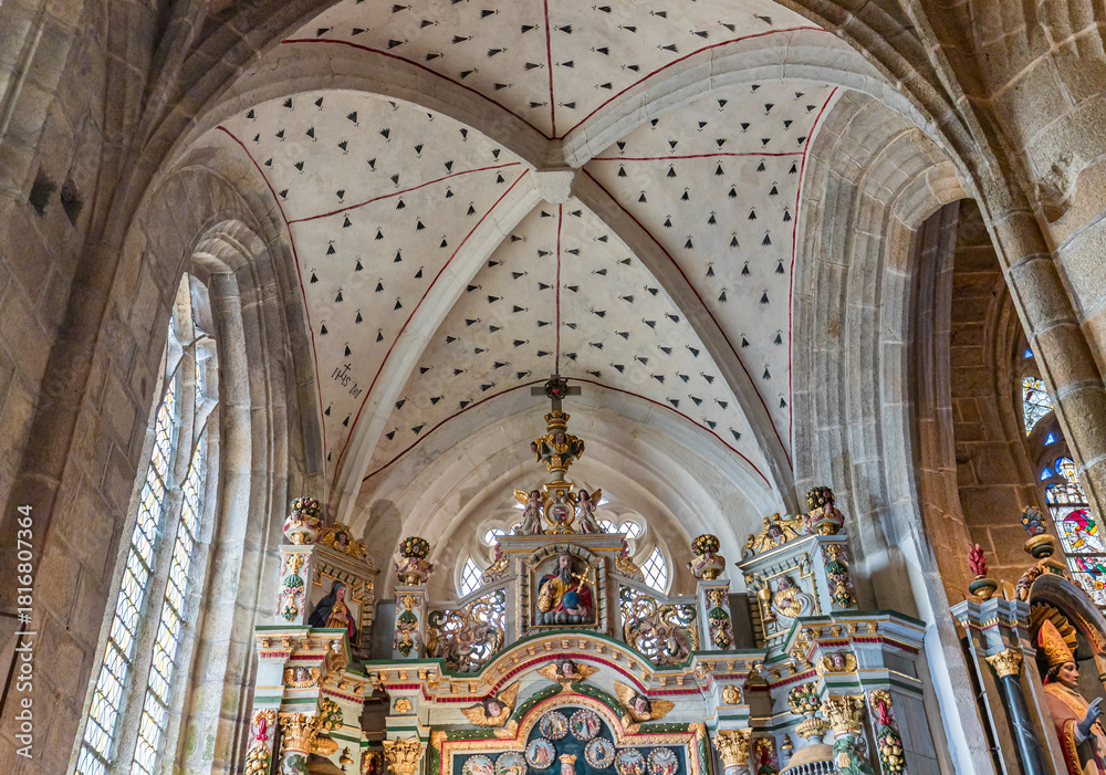 Obraz premium Saint Ronan Church, Locronan, finistere, brittany, france