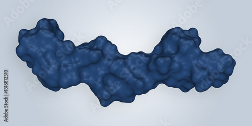 Fotografia GLP-1 (glucagon-like peptide-1) hormone molecule