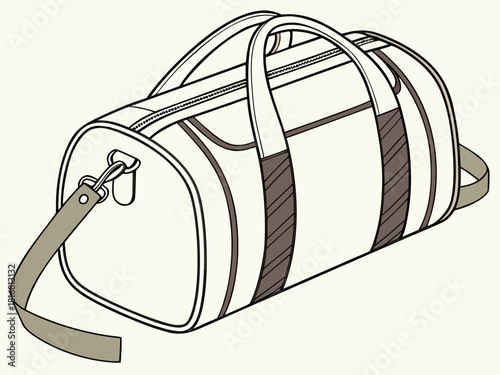 vector illustration of a bag
