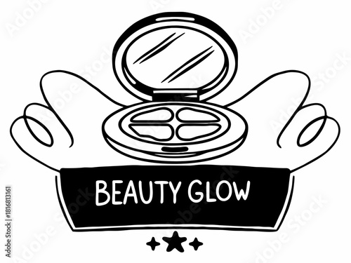 vector illustration of a makeup