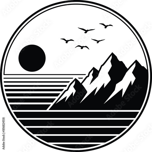 Mother’s Day tree design, heart-shaped branches, mother child silhouette, swirling roots, floral celebration art, elegant vector, love tribute