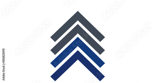 Abstract Arrow Design Suggesting Growth, Progression, And Achievement In Modern Times