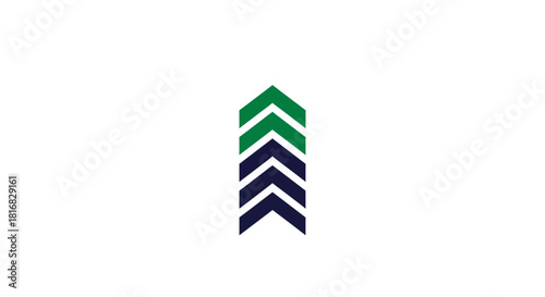 Abstract Arrow Design Symbolizing Growth, Direction, And Upward Progression With Minimalist Style