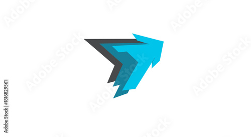 Abstract Arrow Logo Illustrating Direction, Progress, And Growth In Modern Design