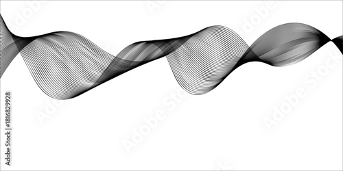 black tie on white background