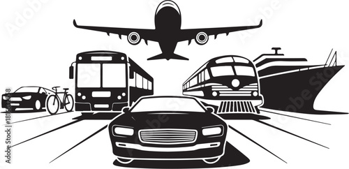 Modern transportation options connect the world