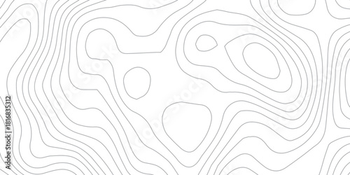 Abstract White wave paper curved reliefs abstract background, Abstract topographic contours map background, Topography map on transparent background. Vector geographic contour map. 