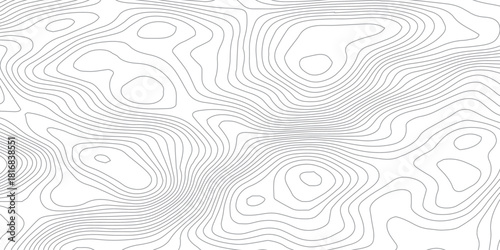 Abstract topographic map lines background. Vector seamless background, subtle pattern. topographic map background concept. Smooth Curved Topography Lines. Abstract Elevation Contour Background Vector.