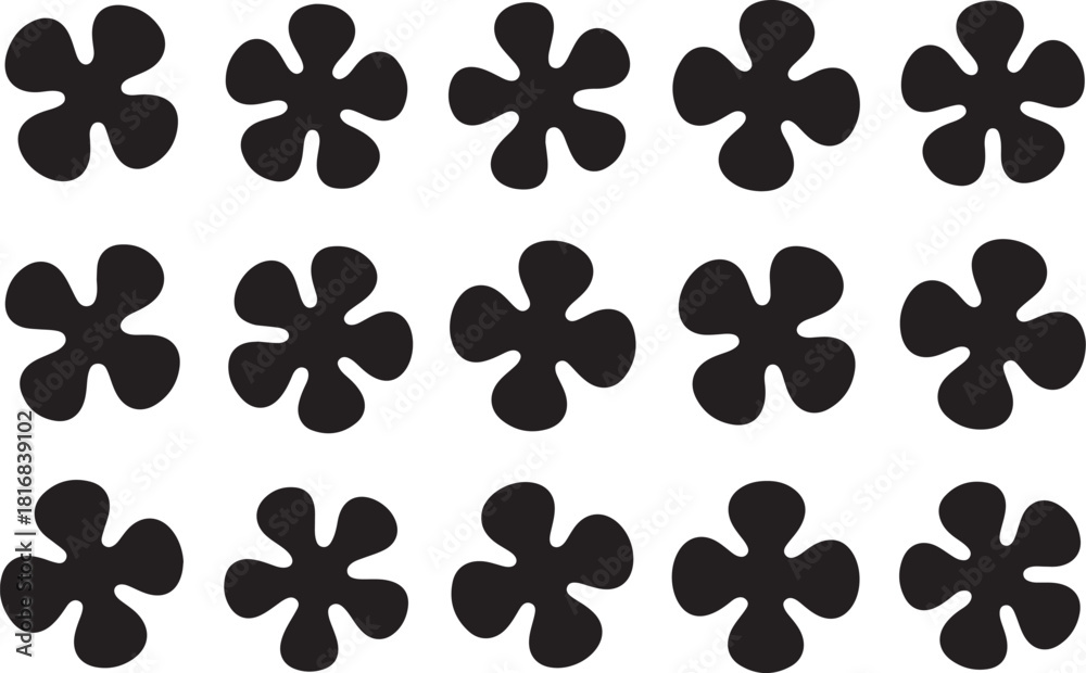 Fototapeta premium Bold floral pattern for dynamic backgrounds designs