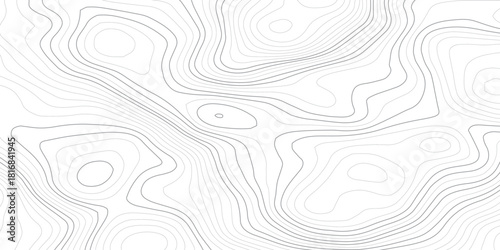 Abstract topographic map lines background. Vector seamless background, subtle pattern. topographic map background concept. Smooth Curved Topography Lines. Abstract Elevation Contour Background Vector.