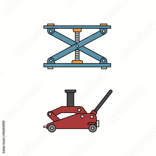 Heavy-Duty Car Jack for Easy Vehicle Lifting and Maintenance