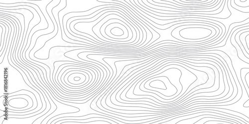 Abstract topographic map lines background. Vector seamless background, subtle pattern. topographic map background concept. Smooth Curved Topography Lines. Abstract Elevation Contour Background Vector.