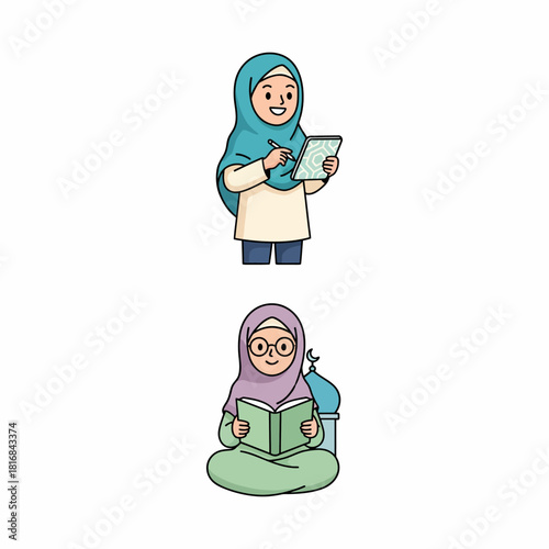 Beautiful Muslim Girl in Traditional Attire, Celebrating Culture and Heritage