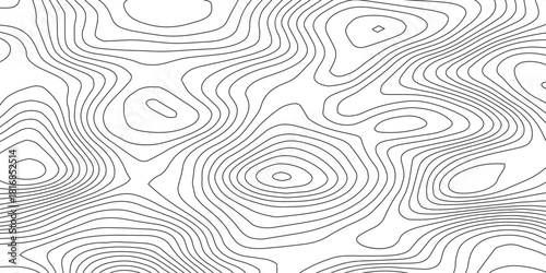 Topographic map and landscape terrain texture grid. Abstract white topography vector background, Vector geographic contour map.